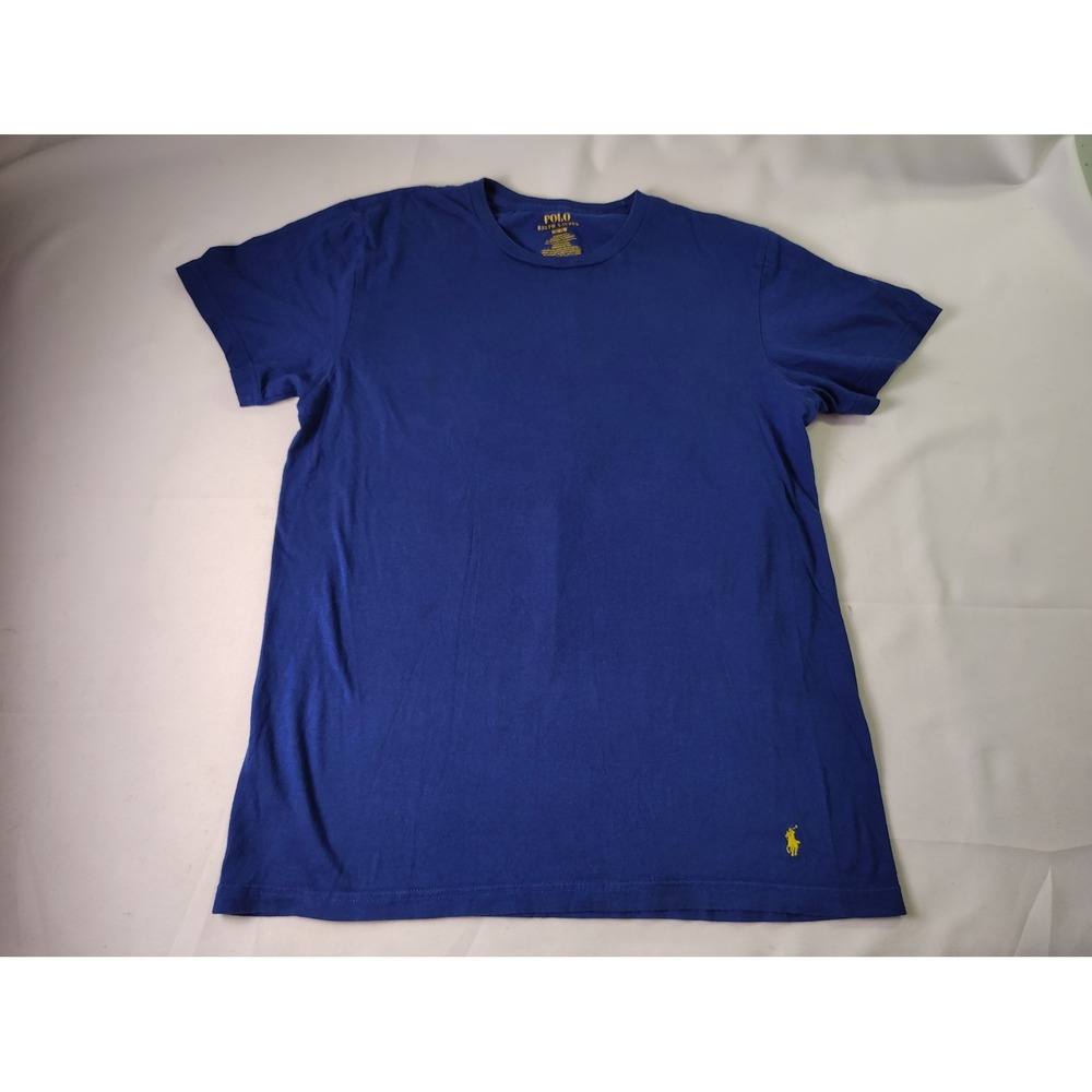 Polo Ralph Lauren T Shirt Mens Medium‎ M Blue Yellow Pony Classic Fit Tee